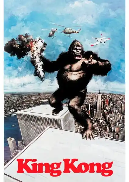 King Kong 1976 Folyo Poster ile Modern ve Sanatsal Duvar Dekorasyonu Çözümleri