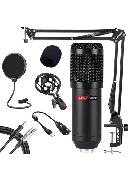 Lastvoice BM800 Twitch Yayıncı Kondansatör Mikrofon Seti İncelemesi ve Teknik Özellikler