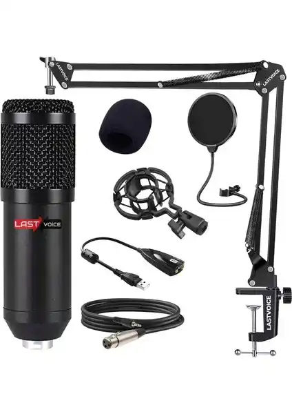 Lastvoice BM800BT Profesyonel Çok Yönlü Mikrofon Seti ile Yüksek Kaliteli Ses Kaydı