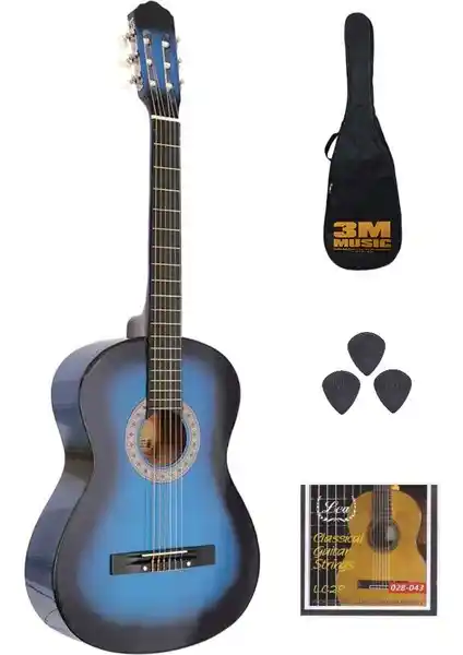 Lea Klasik Gitar Seti 4/4 Tam Boy Güçlü Ses ve Estetik Tasarım Özellikleriyle