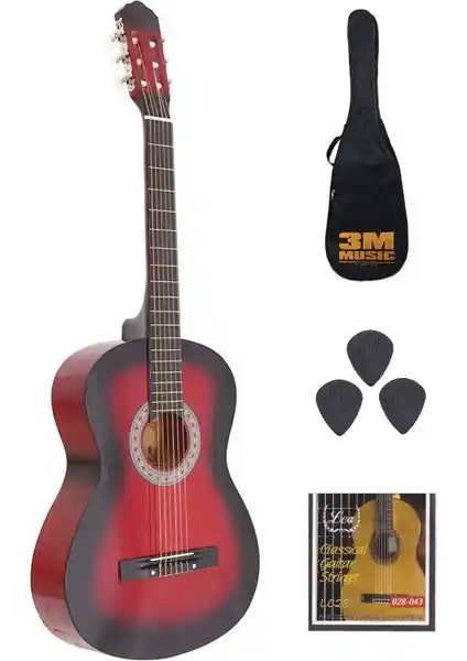 Lea Klasik Gitar Seti 4/4 Tam Boy: Kaliteli Malzemeler ve Şık Tasarım ile Başlangıç ve Orta Seviye Kullanıcılar İçin