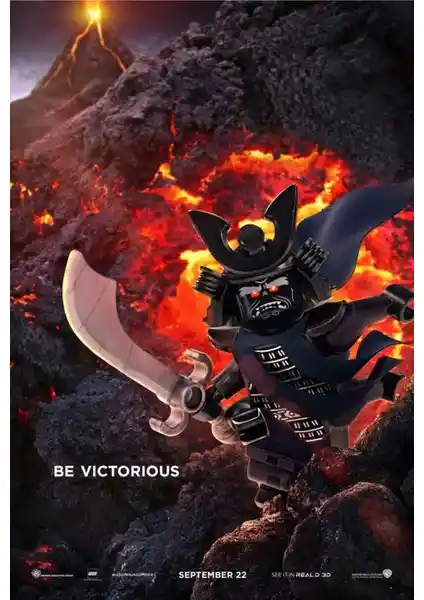 Lego Ninjago Movie 2017 Poster Ev Dekorasyonu İçin Modern ve Dayanıklı Seçenek