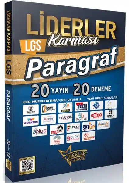 Liderler Karması LGS Paragraf Video Çözümlü 20 Yayın 20 Deneme Sınav Seti İncelemesi