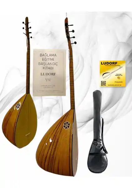 Ludorf Kısa Sap Saz Üst Seviye Çalışma Kitabı ve Aksesuar Seti Profesyonel Kullanım İçin