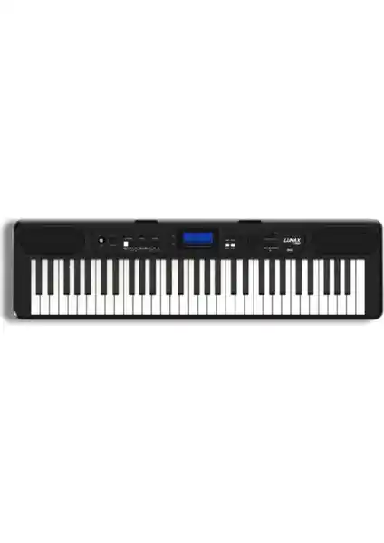 Lunax PS60 Bk 61 Tuş Hassasiyetli Dijital Org Müzik Tutkunları İçin Gelişmiş Özellikler