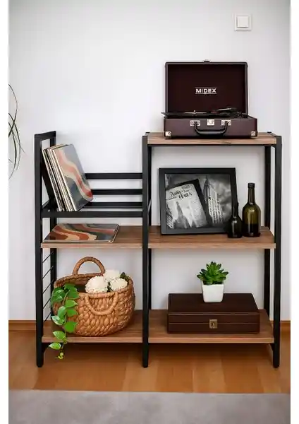 Lüx House Retroline Pikap ve Plak Standı Modern ve Şık Tasarım Özellikleri