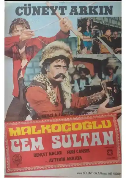 Malkoçoğlu Cem Sultan 1969 Film Afişi: Koleksiyon ve Dekorasyon İçin Özgün Sanat Eseri