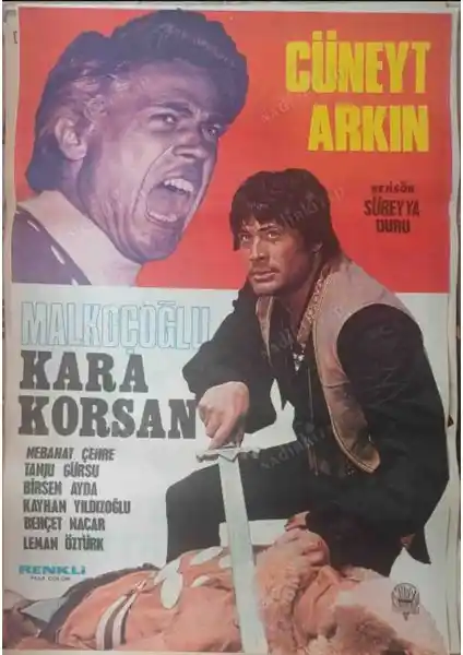 Malkoçoğlu Kara Korsan Filmi Afişi: Türk Sinemasının Unutulmaz Koleksiyon Parçası