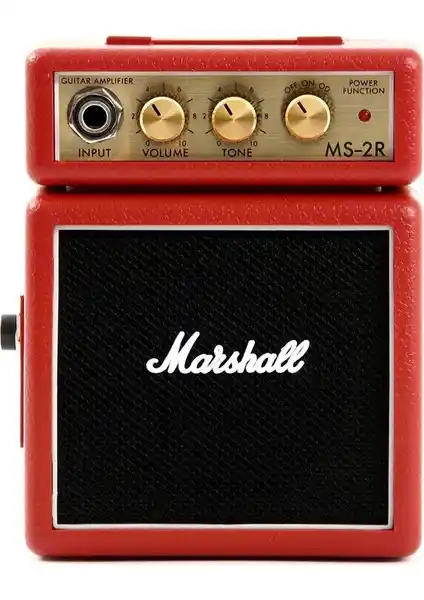 Marshall MS-2R Mini Elektro Gitar Amfisi Portatif ve Güçlü Ses Deneyimi Sağlayan Tasarım