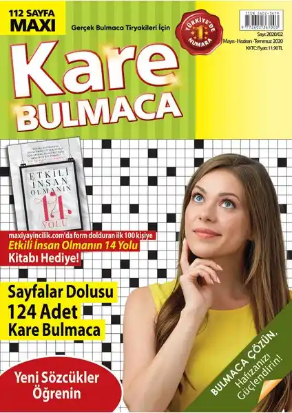 Maxi Kare Bulmaca Sayı 2020/2: Beyin Jimnastiği ve Hafıza Güçlendirme Aracı