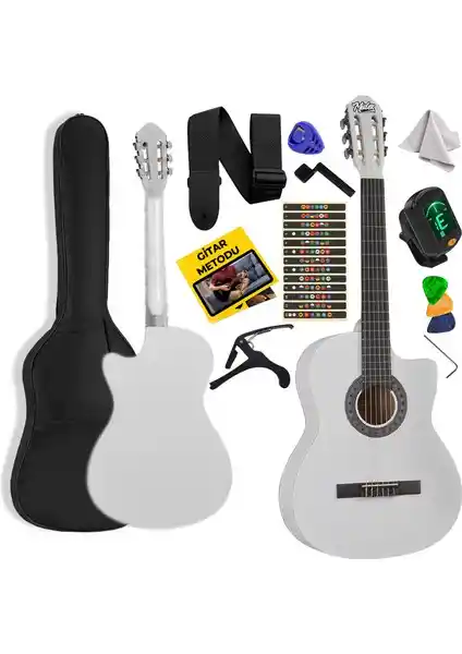 Midex CG-395WH Beyaz Klasik Gitar: Dayanıklı ve Şık Tasarımıyla Müzik Tutkunlarına Uygun
