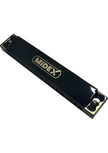 Midex HN-20BK Siyah 20 Delikli Melodika Enstrümanı: Hafif ve Ergonomik Tasarımla Müzik Öğrenimi İçin Uygun