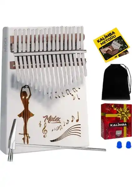 Midex KLX-540 Beyaz Kalimba: Estetik ve Dayanıklı Müzik Enstrümanı Seçenekleri