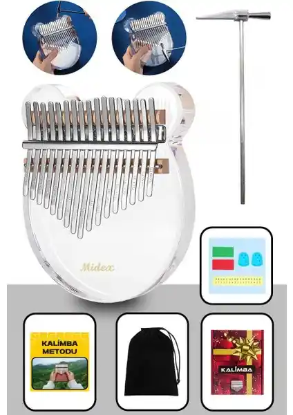 Midex KLX-6000 Şeffaf Cam Kalimba ile Eşsiz Müzik Deneyimi ve Estetik Tasarım