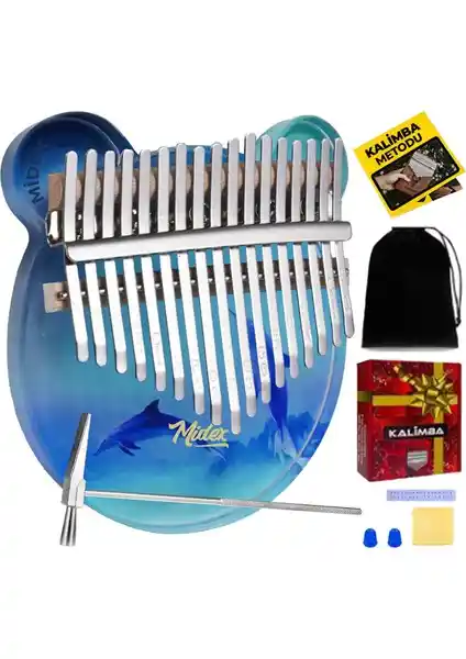 Midex KLX-650 Okyanus Cam Kalimba: Estetik ve Yüksek Ses Kalitesiyle Mükemmellik