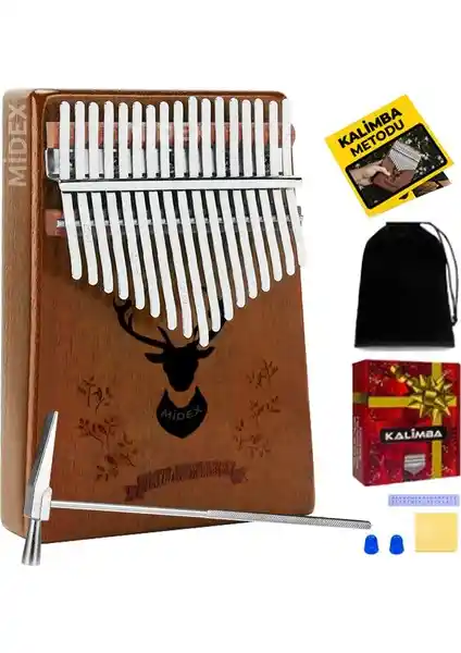 Midex KLX-880 Hakiki Ağaç Kalimba: Doğal Sesler ve Estetik Tasarım Özellikleri
