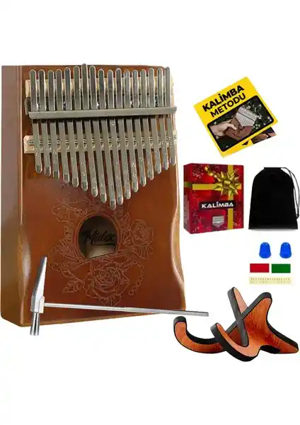 Midex KLX-990-PAK Ahşap Kalimba: Doğal Malzemeler ve Yüksek Ses Kalitesi ile Müzik Deneyimi