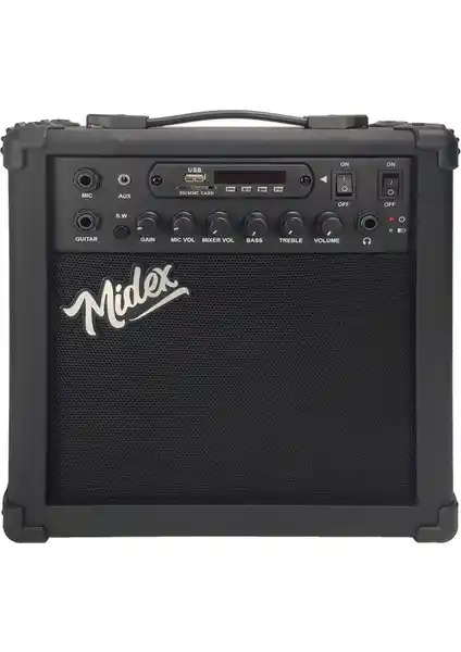 Midex MGA-25BK Şarjlı Elektro Gitar Amfisi Performans ve Çok Yönlülük Özellikleri