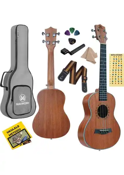 Midex MU-26 PRO Maun Tenor Ukulele Seti: Yüksek Kalite ve Kullanım Kolaylığıyla Müzik Deneyimi
