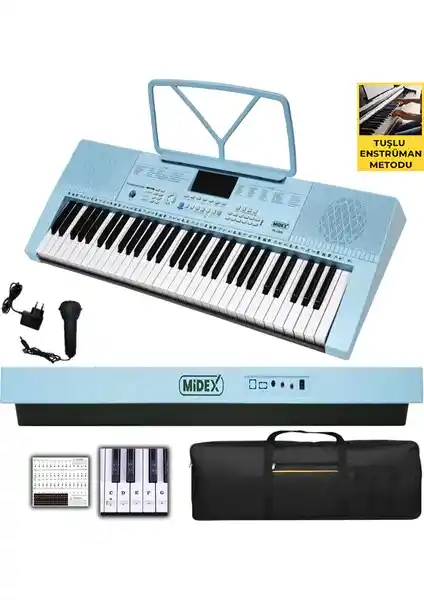 Midex PS-2300BL 61 Tuşlu Org Seti: Başlangıç Seviyesi İçin Uygun ve Çok Fonksiyonlu Enstrüman