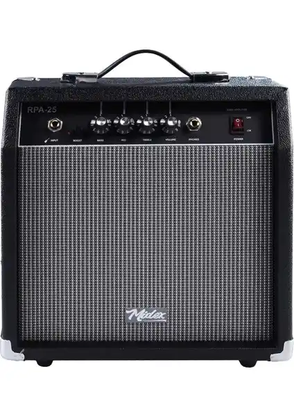 Midex RPA-25BK Bas Gitar Amfisi: Güç ve Çok Yönlülük Sunan Profesyonel Enstrüman Amfisi