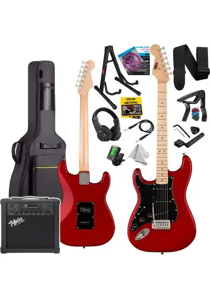 Midex RPH-31RD-25AMP Solak Elektro Gitar: Çok Yönlü ve Dayanıklı Müzik Enstrümanı