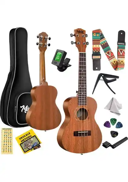 Midex TN-26MC Maun Tenör Ukulele Seti: Yüksek Ses Kalitesi ve Kullanım Kolaylığı