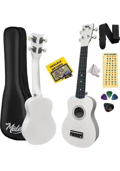 Midex UKX-233WH Beyaz Konser Ukulele: Özellikleri ve Kullanıcı Yorumları