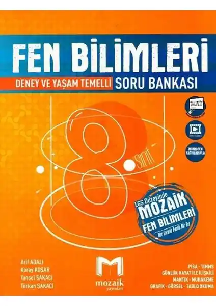 Mozaik Yayınları 8. Sınıf Fen Bilimleri Soru Bankası 2025 Öğrencilere Güçlü Bir Destek Sağlar