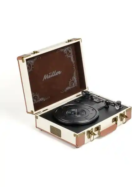 Müller MR-350BT Nostaljik Pikap Kokonat-Beyaz Modern Teknoloji ve Retro Şıklık Bir Arada
