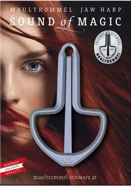 Musik Schwarz Fun Jaw Harp No:12 El Yapımı Geleneksel Ağız Kopuzu Avusturya Üretimi