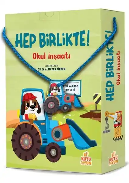 Okul İnşaatı Temalı Çocuk Eğitici Oyun Seti ve Puzzle Kitabı