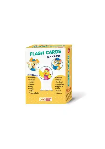 Okul Öncesi İngilizce Öğrenimi İçin Renkli ve Eğlenceli Flash Kartlar Seti