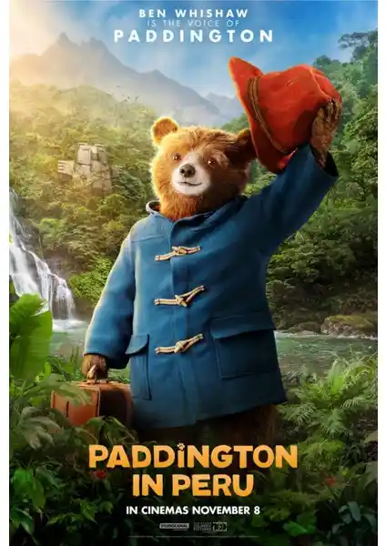Paddington Peru Temalı Yüksek Çözünürlüklü Dekoratif Poster 2024