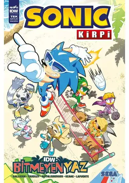 Presstij Kirpi Sonic: Bitmeyen Yaz Çizgi Romanı Çocuklar ve Gençler İçin Eğlenceli Macera