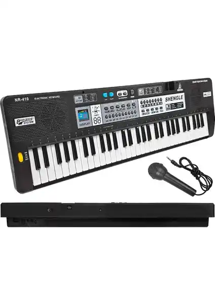 Rennes NR-410 Çocuklar İçin 61 Tuşlu Dijital Eğitici Org Müzik Deneyimi