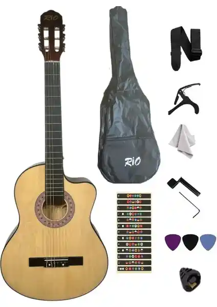 Rio Klasik Gitar Seti: Estetik ve Fonksiyonellik Sunan Dayanıklı Enstrüman Paketi