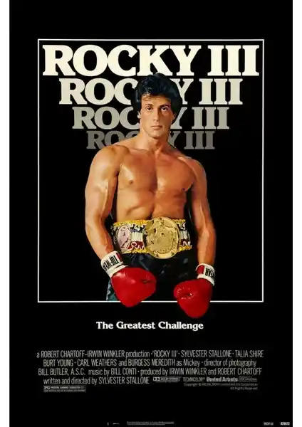 Rocky III Temalı Büyük Boyutlu Poster - Estetik ve Dayanıklılık Sunar