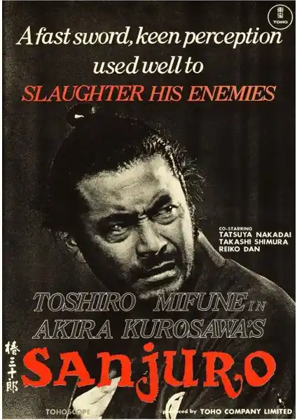 Sanat ve Dekorasyonun Şık Buluşması Aktüel Sanjuro 1962 Posterleri