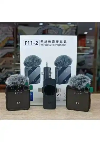 Serreha F11-2 Kablosuz Yaka Mini Mikrofon Profesyonel ve Çok Yönlü Ses Çözümü