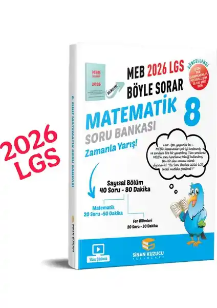 Sinan Kuzucu Yayınları 8. Sınıf Matematik Soru Bankasıyla Başarıya Ulaşın
