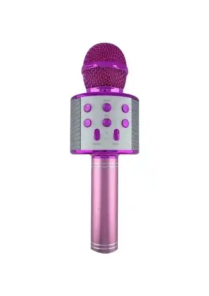 Tatu WS-858 Pembe Taşınabilir Karaoke Mikrofonu Gelişmiş Ses ve Çoklu Bağlantı Özellikleriyle