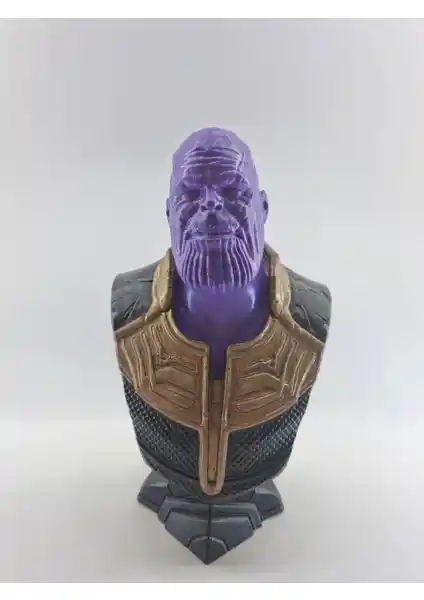 Thanos Büst 3D Baskı Koleksiyonluk Sanat Eseri 15cm Marvel Hayranları İçin