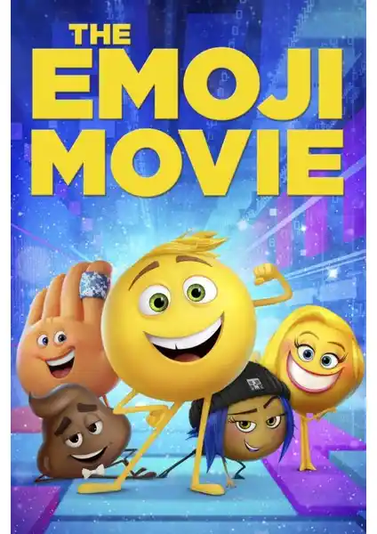 The Emoji Movie Temalı Büyük Boy Poster ile Modern ve Dayanıklı Duvar Dekorasyonu