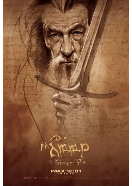 The Hobbit Sürükleyici Film Posteri 70x100cm Avrupa PVC Malzeme ile Dış Mekan Dekoru