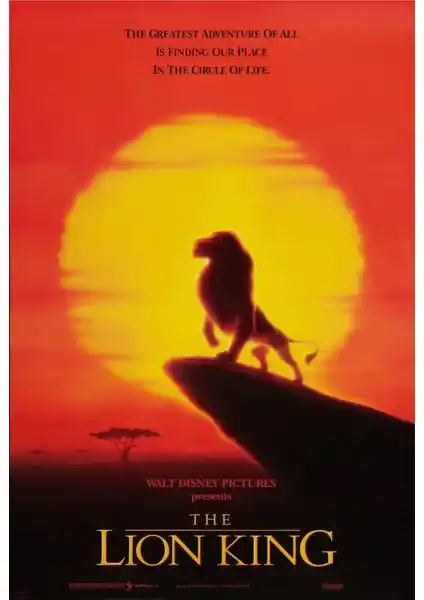 The Lion King 1994 Disney Afişi 70x100 cm - Yüksek Kaliteli PVC Folyo Poster