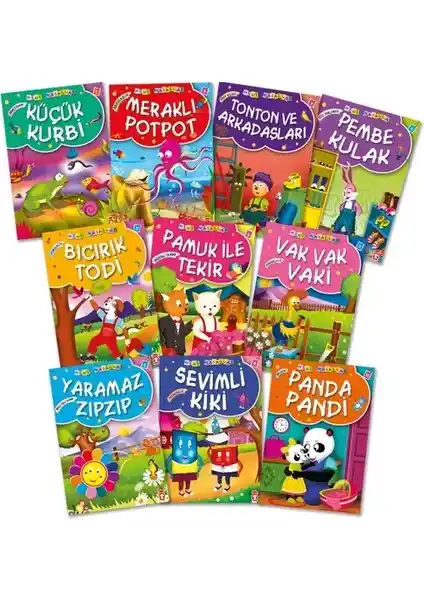 Timaş Çocuk Mini Masallar Seti 1 Hayal Gücünü Geliştiren Eğitici Hikâyeler Koleksiyonu
