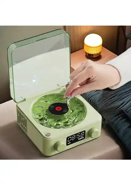 Vothoon Waves Nostalji Plak Görünümlü Bluetooth Hoparlör: Retro Tasarım ve Çok Fonksiyonlu Özellikler