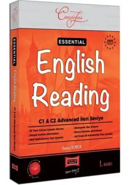 Yargı Yayınevi Candelas Essential English Reading C1&C2 Seviye Gelişmiş İngilizce Okuma Kitabı