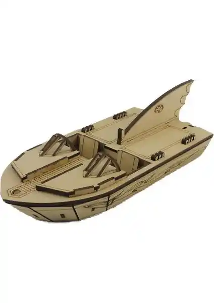 3D Ahşap Bat Bot Maketi: Eğlenceli ve Eğitici Model Yapım Seti